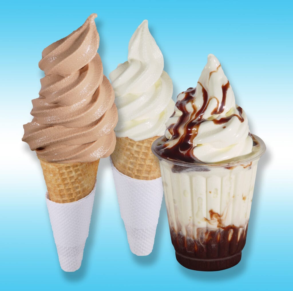 icream cone and sundae